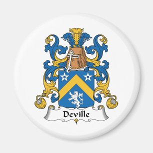 Deville familjvapensköld magnet