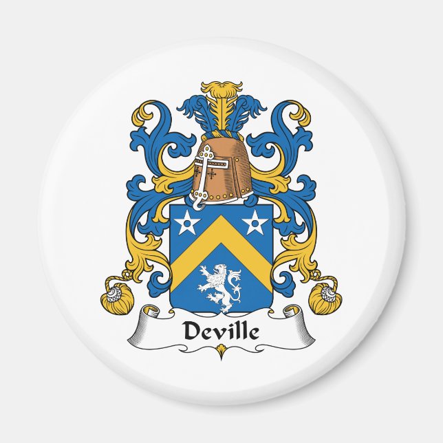 Deville Family Crest Magnet (Framsidan)