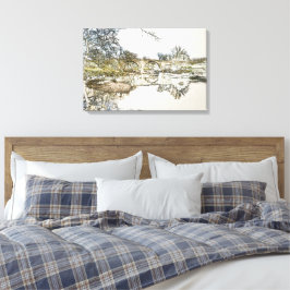 Devils Bridge och floden Lune Kirkby Lonsdale Kons Canvastryck