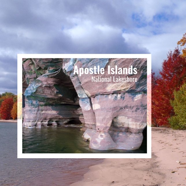Devils Island Sea Caves, Apostle Islands, WI Vykort (Skapare uppladdad)
