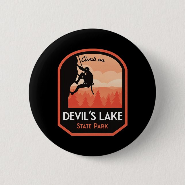 Devils Lake State Park Klippklättring  Knapp (Framsida)