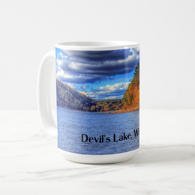 Devil's Lake, Wisconsin Kaffemugg (Framsida vänster)