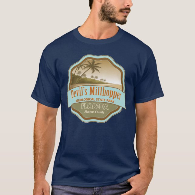 Devils Millhopper Geological State Park Alachua Co T Shirt (Framsida)