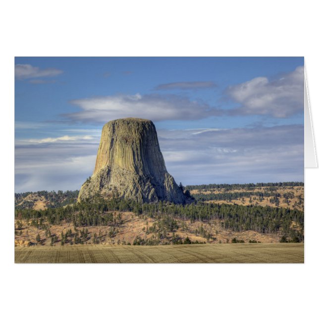 Devils Tower National Monument Hälsningskort (Framsidan Horizontal)