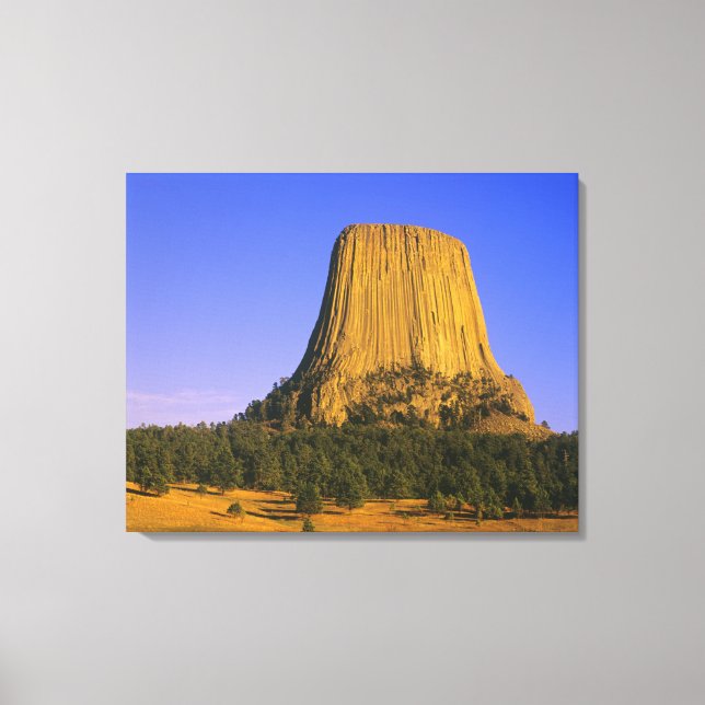 Devils Tower National Monument i Wyoming Canvastryck (Framsida)