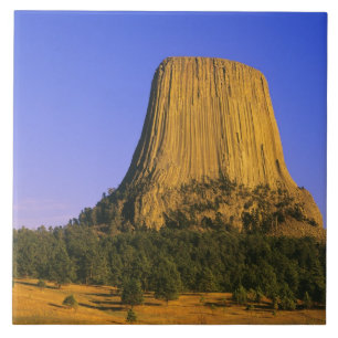 Devils Tower National Monument i Wyoming Kakelplatta