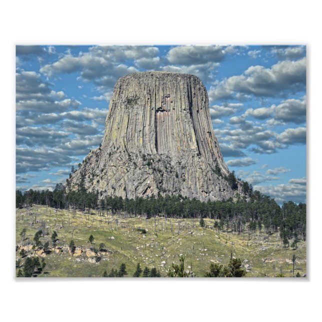 Devils Tower National Monument, Wyoming Fototryck (Framsidan)