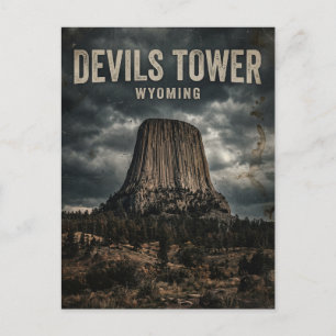 Devils Tower nationalmonument Wyoming Vykort