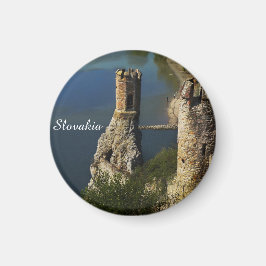 Devin Castle Slovakia Travel Maiden Torn Photo Magnet
