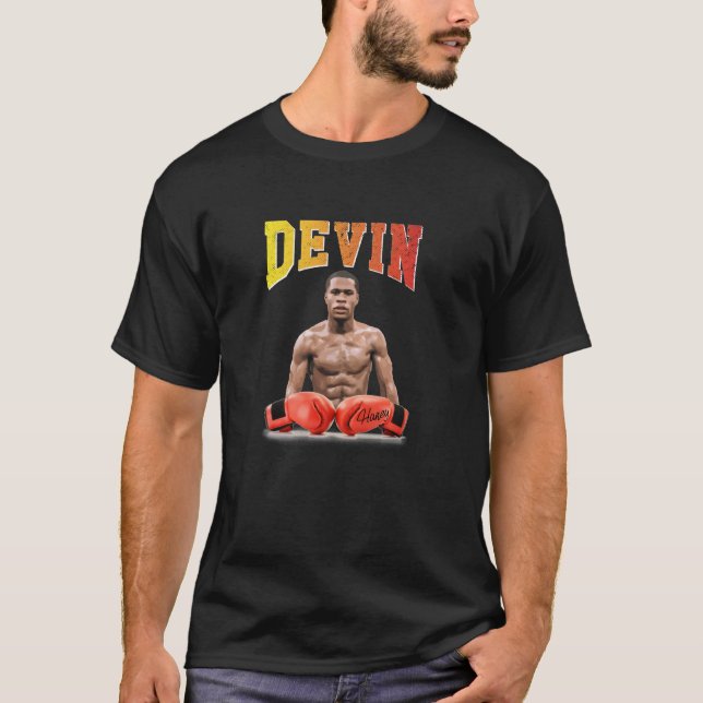Devin Haney Boxer Fighter T Shirt (Framsida)