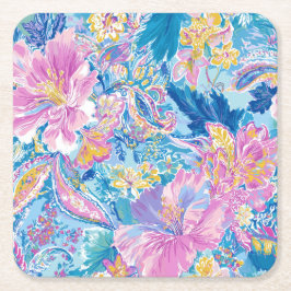 Devina Lily - Anenome Collette Square Coaster Underlägg Papper Kvadrat