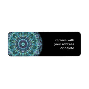 devine mandala returadress etikett