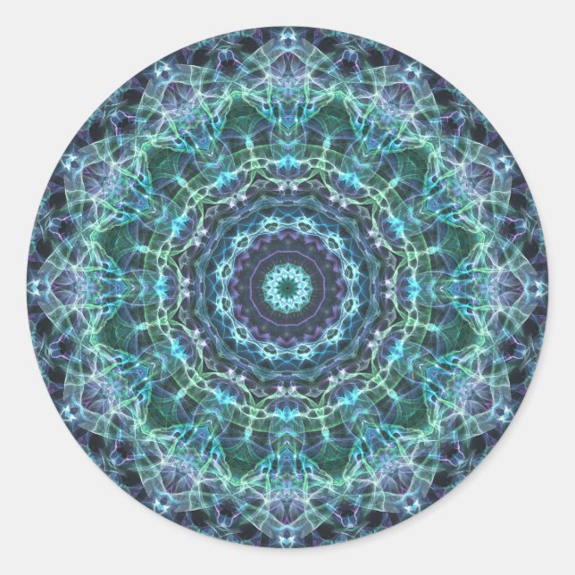 devine mandala runt klistermärke (Framsida)