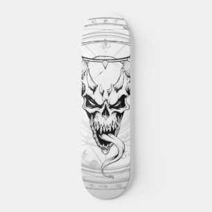 Devine Skull of Death (vit) Mini Skateboard Bräda 18,5 Cm