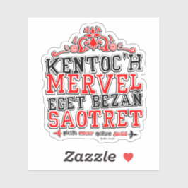 Devise de la Bretagne Klistermärken