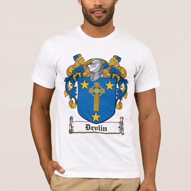 Devlin familjvapensköld t-shirt (Framsida)