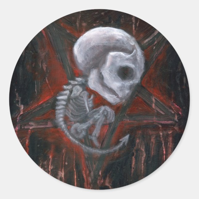 Devlyn Sydus Runt Klistermärke (Framsida)