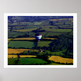 Devon Countryside Luftballong Part 2 Poster