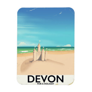 Devon, England för en helgdag. Magnet