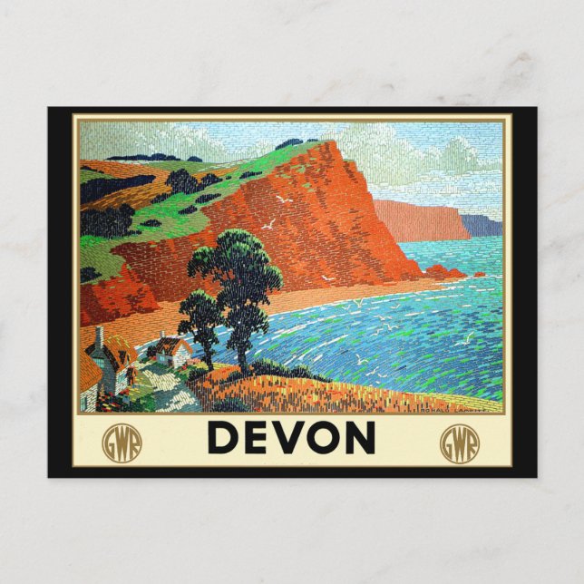 Devon England Vykort (Framsida)