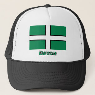 Devon flagga med namn keps
