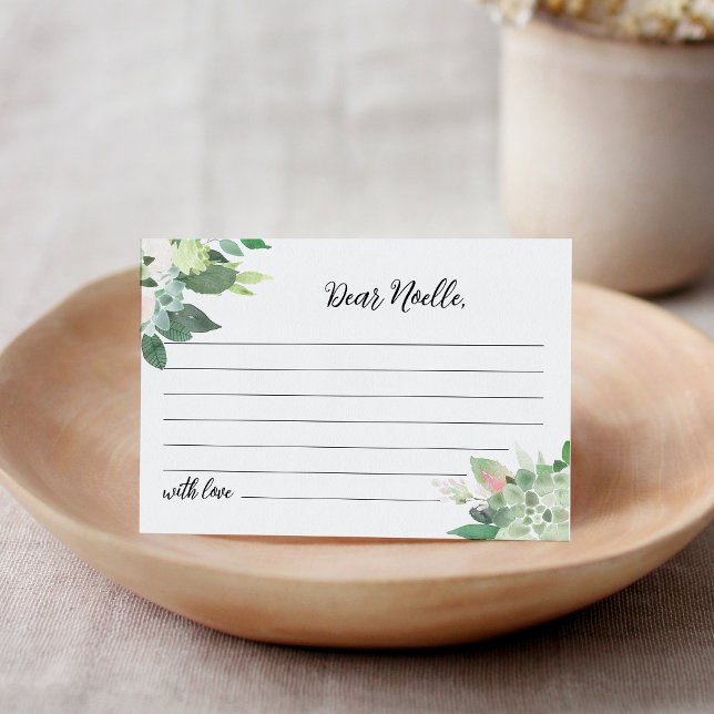 DEVON Greenery Tids kapsel Stjärn Baby Shower Kort (Skapare uppladdad)