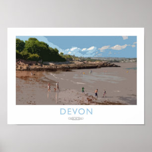 Devon järnväg affisch