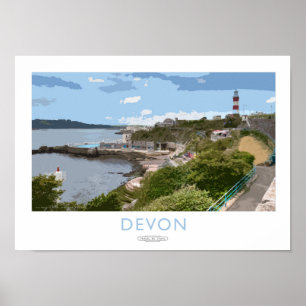 Devon järnväg affisch