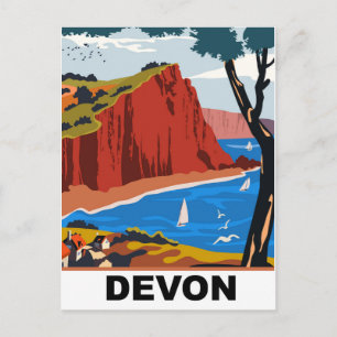 Devon-kusten Vykort