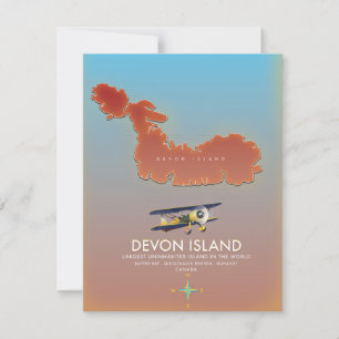 Devon ön, Kanada karta