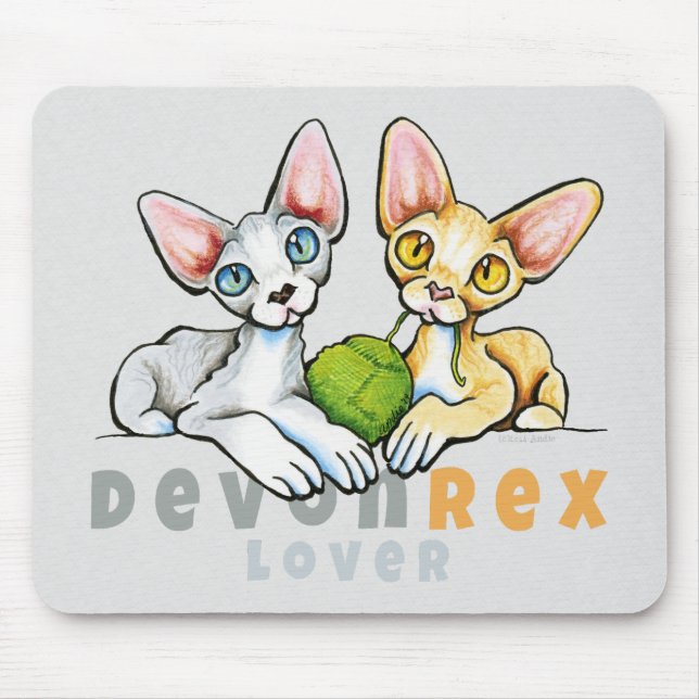 Devon Rex Älskare Musmatta (Framsidan)