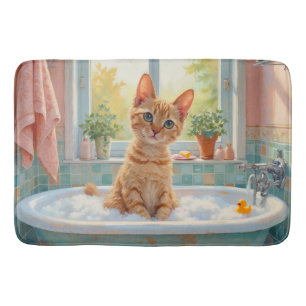 Devon Rex badkar dekor Badrumsmatta