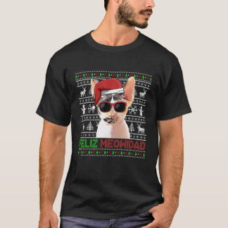 Devon Rex Cat Feliz Meowidad Funny jul T Shirt