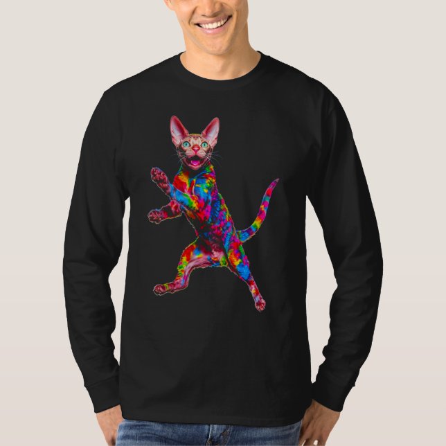 Devon Rex Cat T Shirt (Framsida)