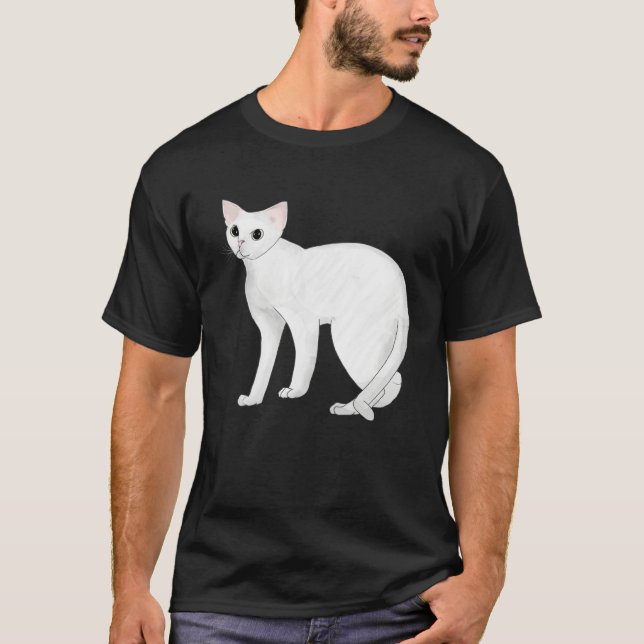 Devon Rex Cute Cat Kitten Meow  Men Women Kids T Shirt (Framsida)