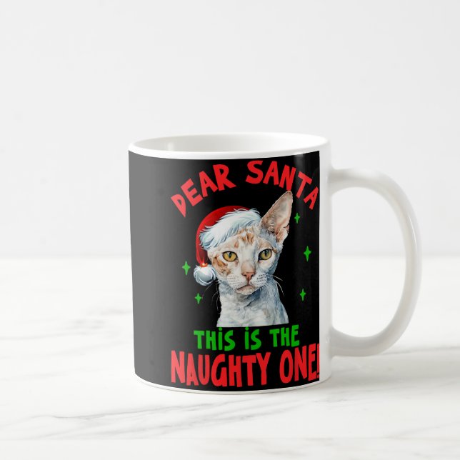 Devon Rex Kat-jultomten Det här är Nau Kaffemugg (Höger)