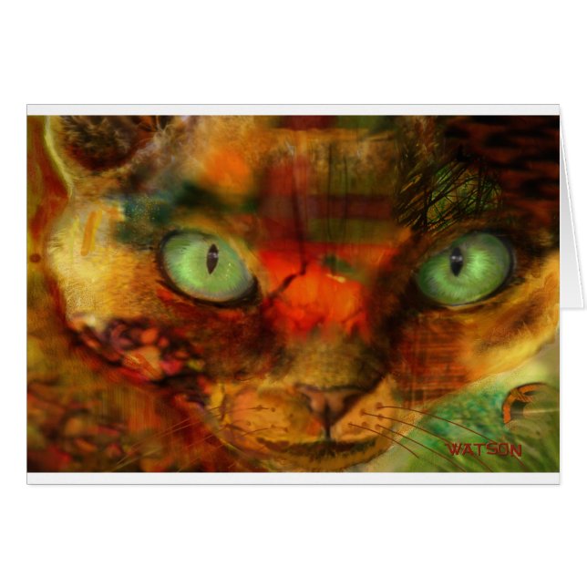 Devon Rex nära övre Hälsningskort (Framsidan Horizontal)