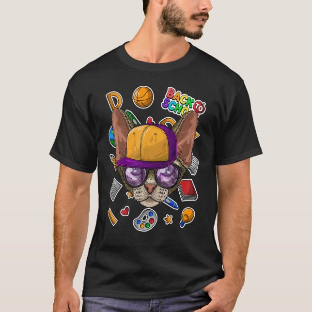 Devon Rex Tillbaka Till Skolan Första Skoldagen Ka T Shirt (Framsida)