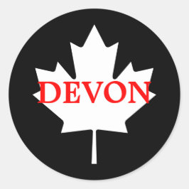 Devon Runt Klistermärke