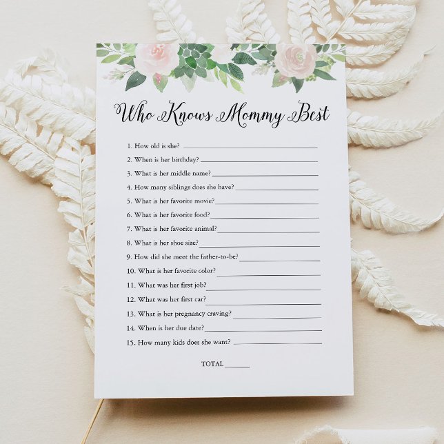 DEVON SOM känner till Mammans bästa babyvisningssp Inbjudningar (Skapare uppladdad)