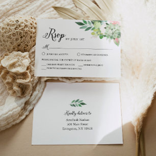 DEVON Sukkulent Grönska RSVP-kort Inbjudningar