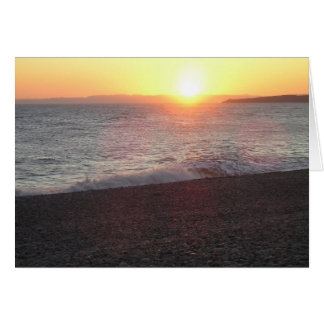 Devon sunset, Budleigh Salterton Hälsningskort