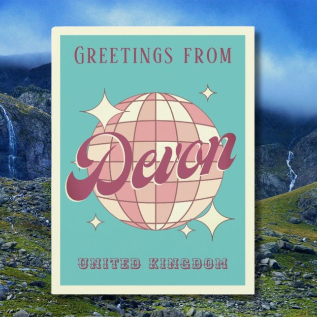 Devon United Kingdom England helgdag Postcard Vykort (Skapare uppladdad)