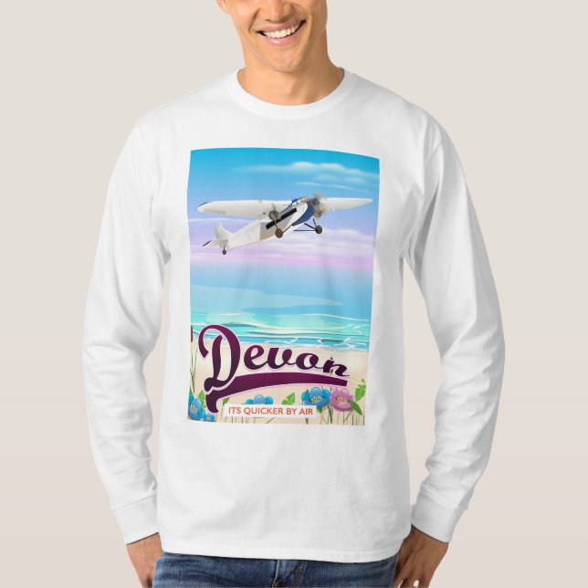 Devon vintage flygresoraffisch t shirt (Framsida)
