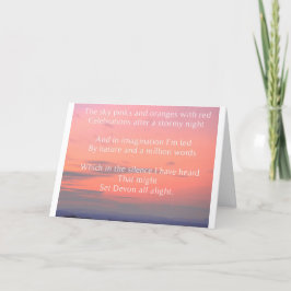 Devon-vykort Tack Kort