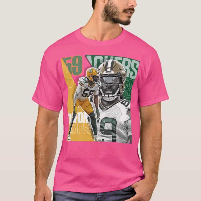 De'Vondre Campbell Football Shirt Tapestry 2 T Shirt (Framsida)