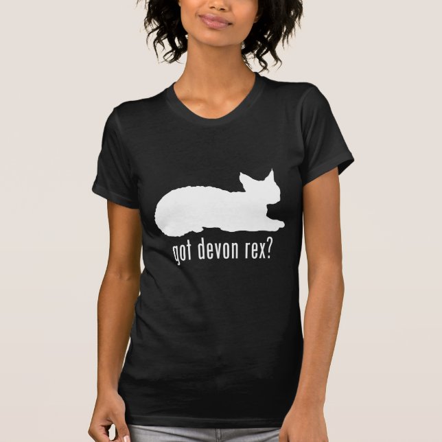 Devonshire Rex katt Tee Shirt (Framsida)