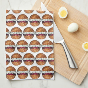 Devonshire Split British Pastry Pastries UK Baking Kökshandduk