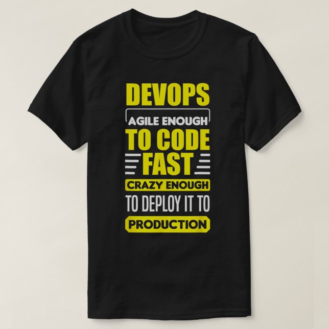 DevOps Ingenjör Cloud Computing Agile Software Dev T Shirt (Design framsida)