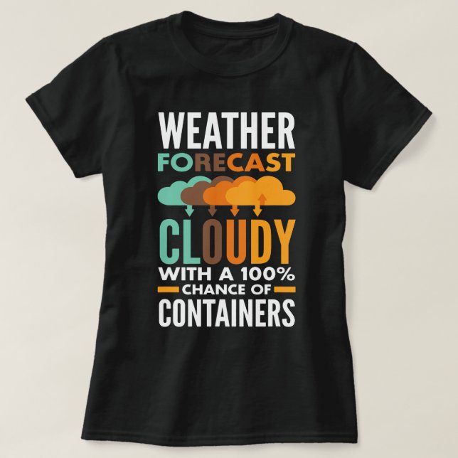 DevOps Ingenjör Cloud Computing Weather-prognos T Shirt (Design framsida)